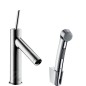 Axor Starck - Set de mitigeur de lavabo avec douchette de bidet et flexible de douche, chrome 10300000