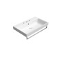 NUBES lavabo en céramique 80x50cm, 3 trous de robinet, blanc ExtraGlaze