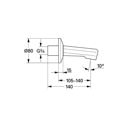Grohe Accessoires - Entrée de baignoire, chrome 13540000