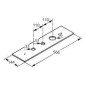 Kludi Accessoires - Trappe de visite pour robinet de baignoire 3 trous, chrome 1602405