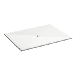 Plateau de douche en céramique rectangulaire 120x90x2cm, blanc mat