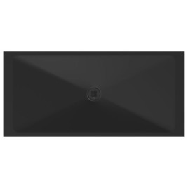 Plateau de douche en céramique rectangulaire 170x80x2cm, noir mat