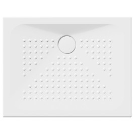 Plateau de douche en céramique rectangulaire 90x70x4cm, blanc ExtraGlaze
