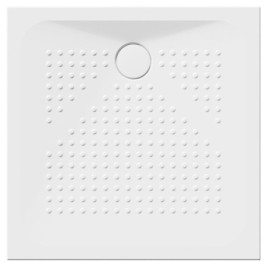 Plateau de douche en céramique 90x90x4cm, blanc ExtraGlaze