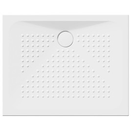 Plateau de douche en céramique rectangulaire 100x80x4cm, blanc ExtraGlaze