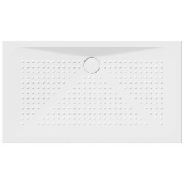 Plateau de douche en céramique rectangulaire 140x80x4cm, blanc ExtraGlaze