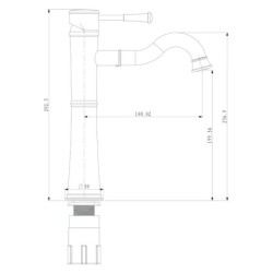 Sapho Soliter - Mitigeur de lavabo, chrome ZB006
