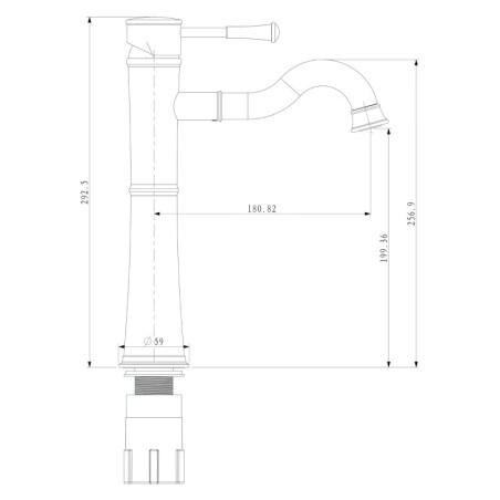 Sapho Soliter - Mitigeur de lavabo, chrome ZB006