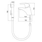 Novaservis Metalia 56 - Mitigeur de lavabo bidette, chrome 56015,0 Novaservis Metalia 56 - Mitigeur de lavabo bidette, chrome 56015,0