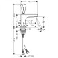 Axor Citterio - Mitigeur de lave-mains, chrome 39035000