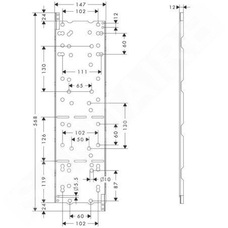 Axor ShowerCollection - Accessoire de montage 10973180