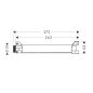 Axor Corps d’encastrement - Corps d’encastrement pour tablette longue 40878180