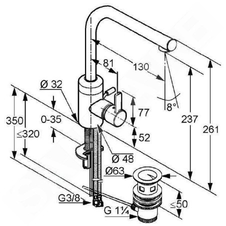 Kludi Zenta - Mitigeur de lavabo, chrome 382940575