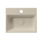 NUBES lavabo en céramique 40x32cm, bord inférieur groud, creta mat