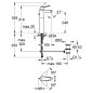 Grohe Eurodisc Cosmopolitan - Mitigeur pour vasque, chrome 23055002