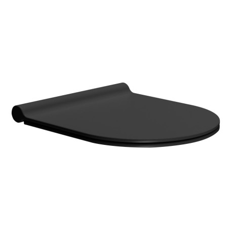 PURA/KUBE X Soft Fermeture de toilette, SLIM, duroplastique, noir mat