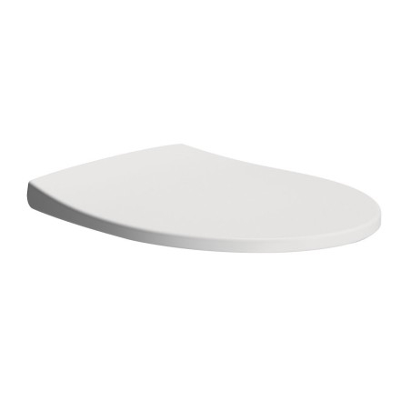MODO Doux Siège de toilette fermé, Duroplastique, blanc mat/chrome