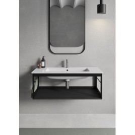 PURA lavabo frame 102x46cm, noir mat