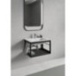 PURA lavabo cadre 62x46cm, noir mat