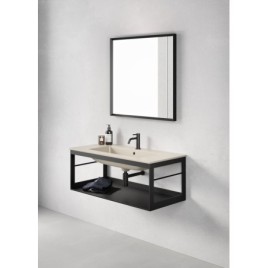 PURA lavabo frame 82x46cm, noir mat