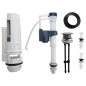 Set de broyage avec bouton DUAL 59mm, remplissage en bas, chrome