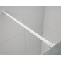 ESCA WHITE MATT Panneau en verre de douche de 1 pièce, verre libre, 1400 mm