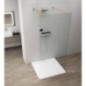ESCA GOLD MATT Panneau en verre de douche de 1 pièce, verre libre, 1300 mm