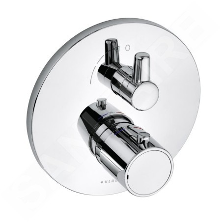 Kludi Zenta - Mitigeur de douche thermostatique encastré, chrome 388350545