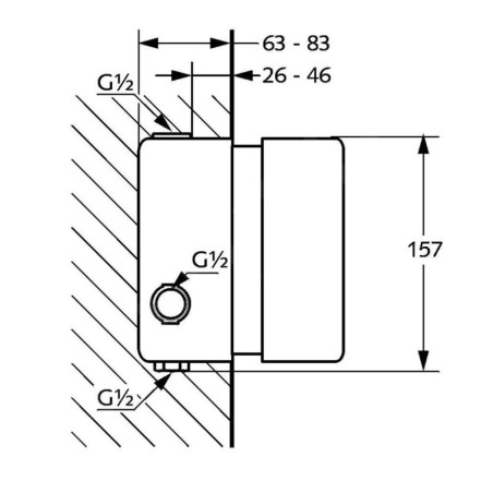 Kludi Corps d’encastrement - Corps d’encastrement thermostatique 35156