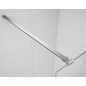 ESCA CHROME Panneau en verre de douche de 1 pièce, en verre Marron, 1300 mm