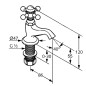 Kludi Adlon - Robinet sur pied, chrome 510140520