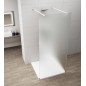 ESCA WHITE MATT Panneau en verre de douche de 1 pièce, verre mat, 1100 mm