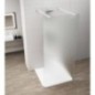 ESCA WHITE MATT Panneau en verre de douche de 1 pièce, verre mat, 1400 mm