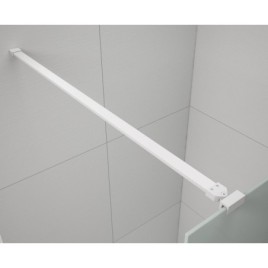 ESCA WHITE MATT Panneau en verre de douche de 1 pièce, verre mat, 1400 mm