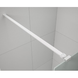 ESCA WHITE MATT Panneau en verre de douche de 1 pièce, verre fumé, 1200 mm