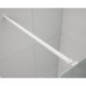 ESCA WHITE MATT Panneau en verre de douche de 1 pièce, encastrable, en verre Flute, 1200 mm