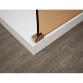 ESCA GOLD MATT Panneau en verre de douche de 1 pièce, verre mat, 1000 mm
