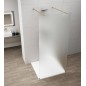 ESCA GOLD MATT Panneau en verre de douche de 1 pièce, verre mat, 1100 mm