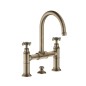 Axor Montreux - Mélangeur lavabo avec bec orientable et garniture de vidage Push-Open, installation à 2 trous, nickel brossé