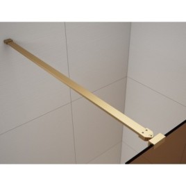 ESCA GOLD MATT Panneau en verre de douche de 1 pièce, en verre Marron, 1000 mm