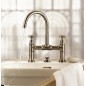 Axor Montreux - Mélangeur lavabo avec bec orientable et garniture de vidage Push-Open, installation à 2 trous, nickel brossé