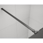 ESCA BLACK MATT Panneau en verre de douche de 1 pièce, en verre Marron, 1500 mm