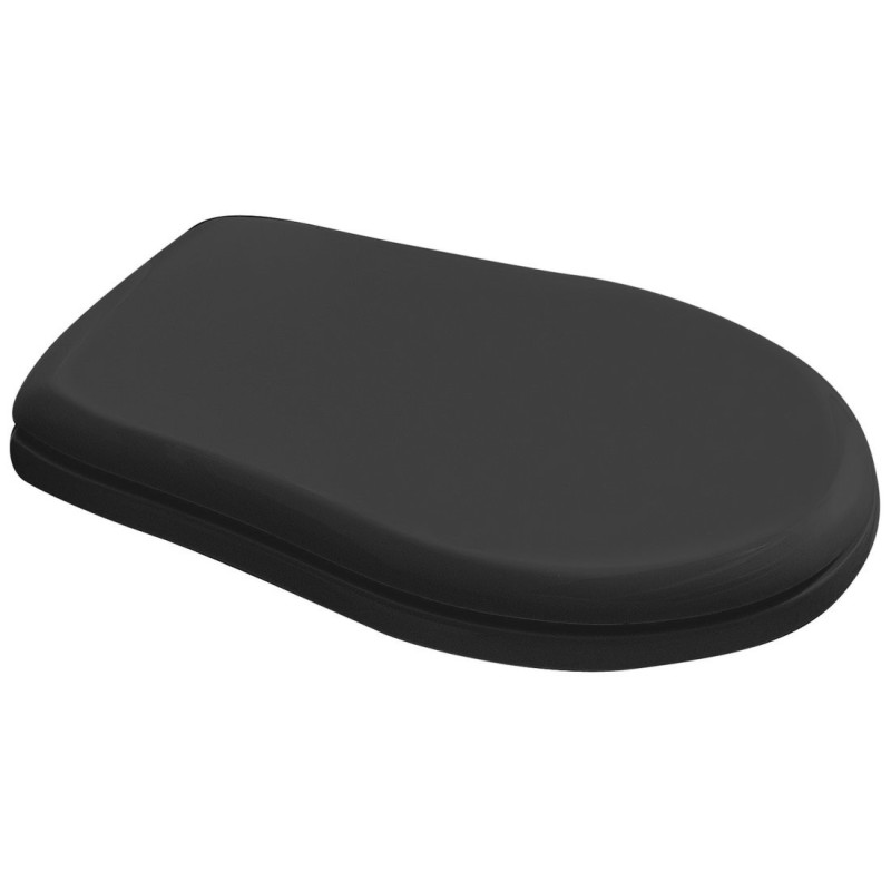 RETRO Soft Close Toilet Seat, noir mat/chrome RETRO Soft Close Toilet Seat, noir mat/chrome