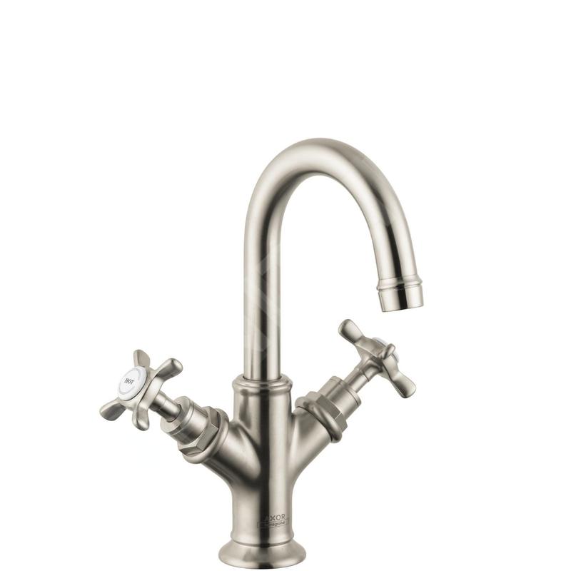 Axor Montreux - Mélangeur avec deux robinets pour lave-mains, nickel brossé 16505820 Axor Montreux - Mélangeur avec deux robinets pour lave-mains, nickel brossé 16505820