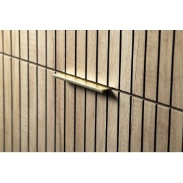 Poignée en métal, 110/96mm, tapis en or brossé