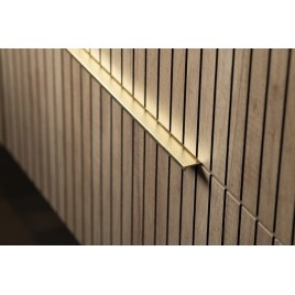 Poignée métallique, 340/320mm, tapis d'or