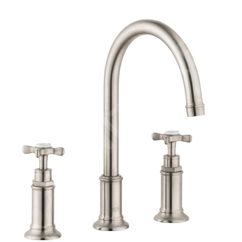 Axor Montreux - Mitigeur de lavabo, installation à 3 trous, nickel brossé 16513820