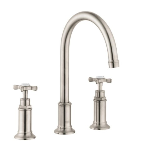 Axor Montreux - Mitigeur de lavabo, installation à 3 trous, nickel brossé 16513820