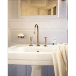 Axor Montreux - Mitigeur de lavabo, installation à 3 trous, nickel brossé 16513820