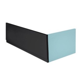 Panneau frontal PLAIN 150x59cm, noir mat, gauche